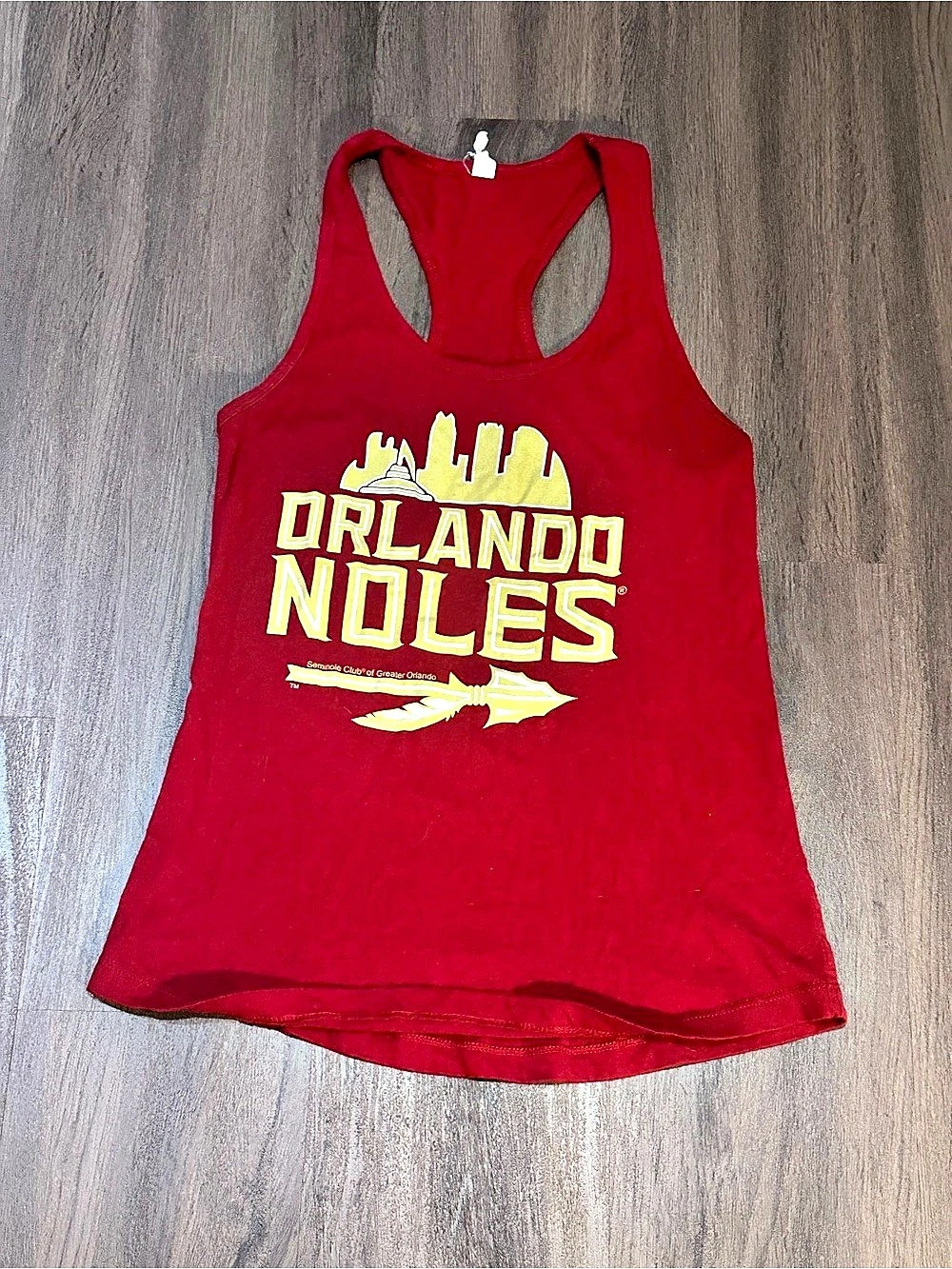 Florida State Seminoles FSU Orlando Noles Women’s Racerback Tank Top Red M